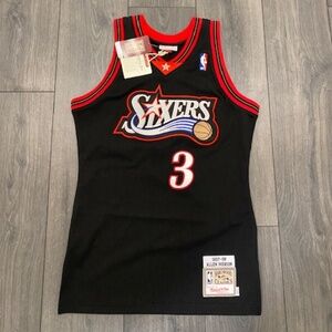 Mitchell & Ness Authentic Allen Iverson Philadelphia 76ers Road 1997-98 Jersey